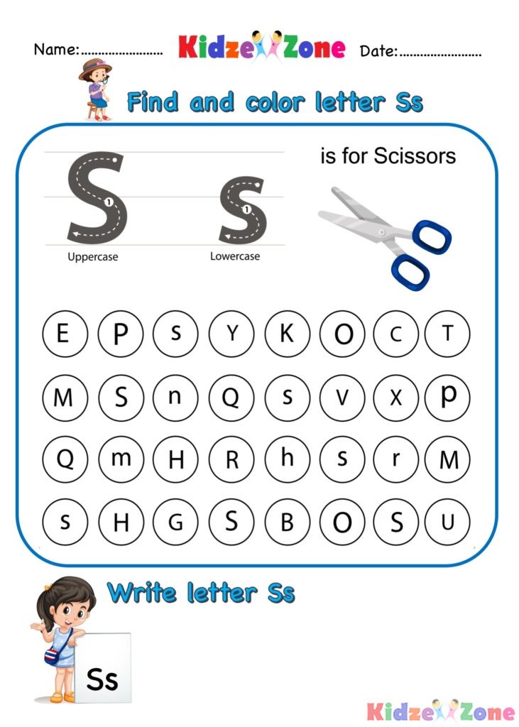 kindergarten-letter-s-worksheets
