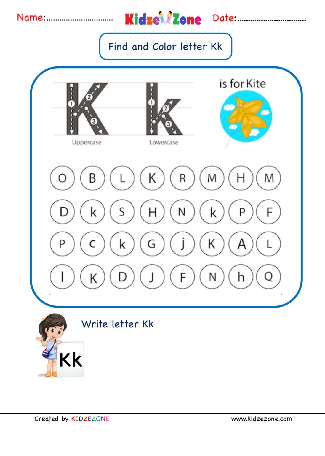 Printable Letter K Tracing Worksheets For Kindergarten Preschool Crafts Free Letter K Tracing 