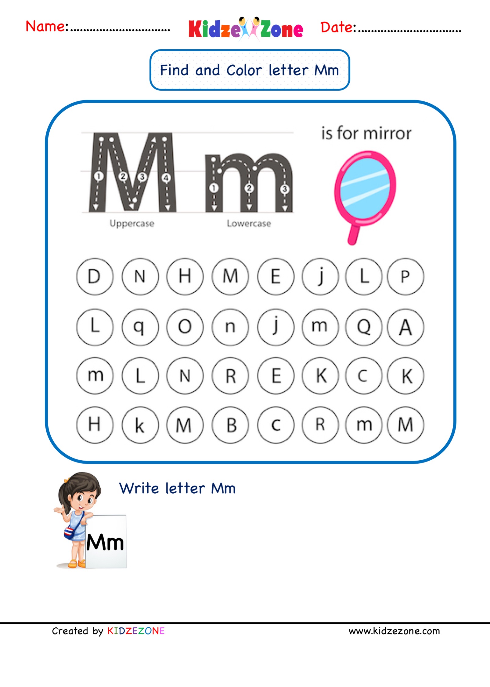 Worksheets With Letter M