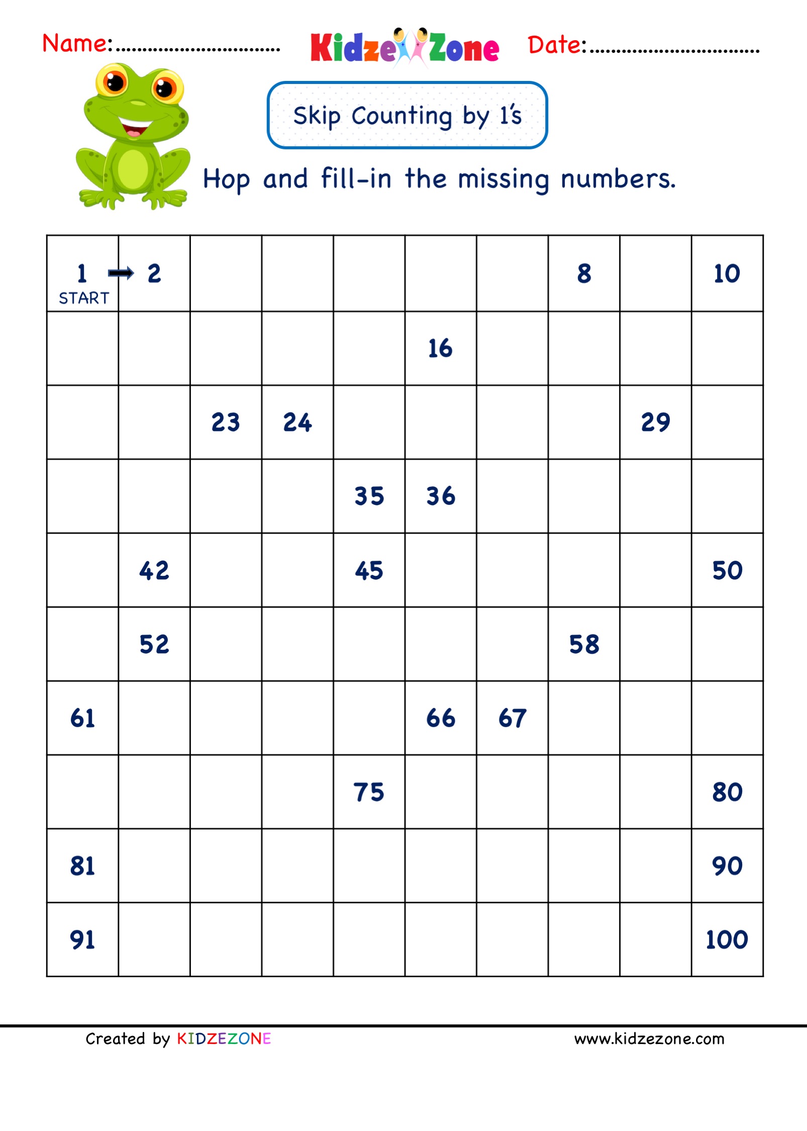 1st Grade Math Worksheets Counting By 2