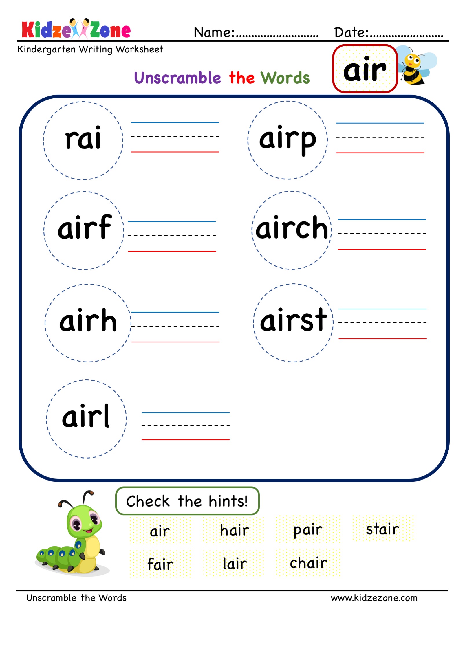 kindergarten-air-word-family-unscramble-words-worksheets