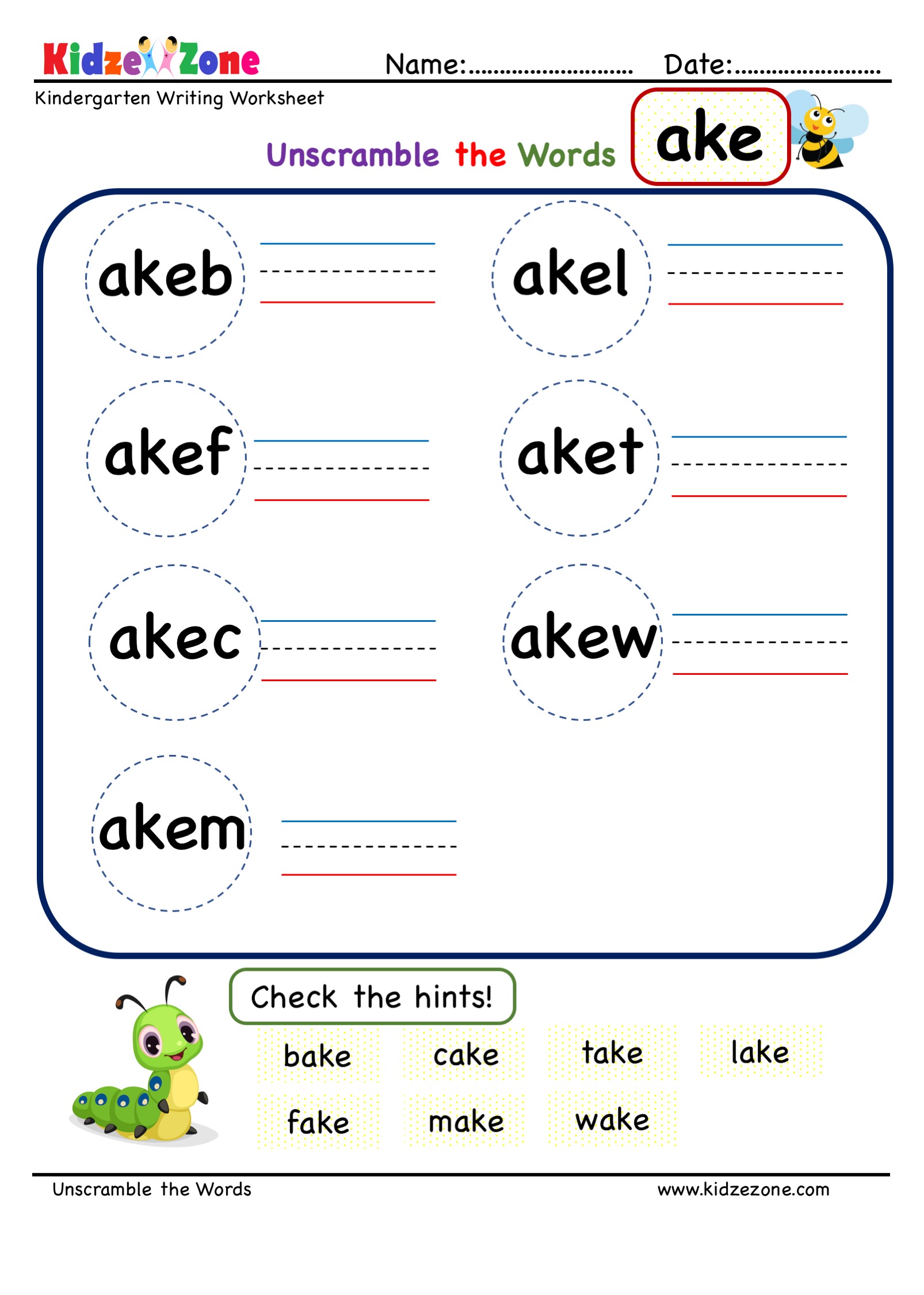 ake-words-worksheet-worksheets-for-kindergarten