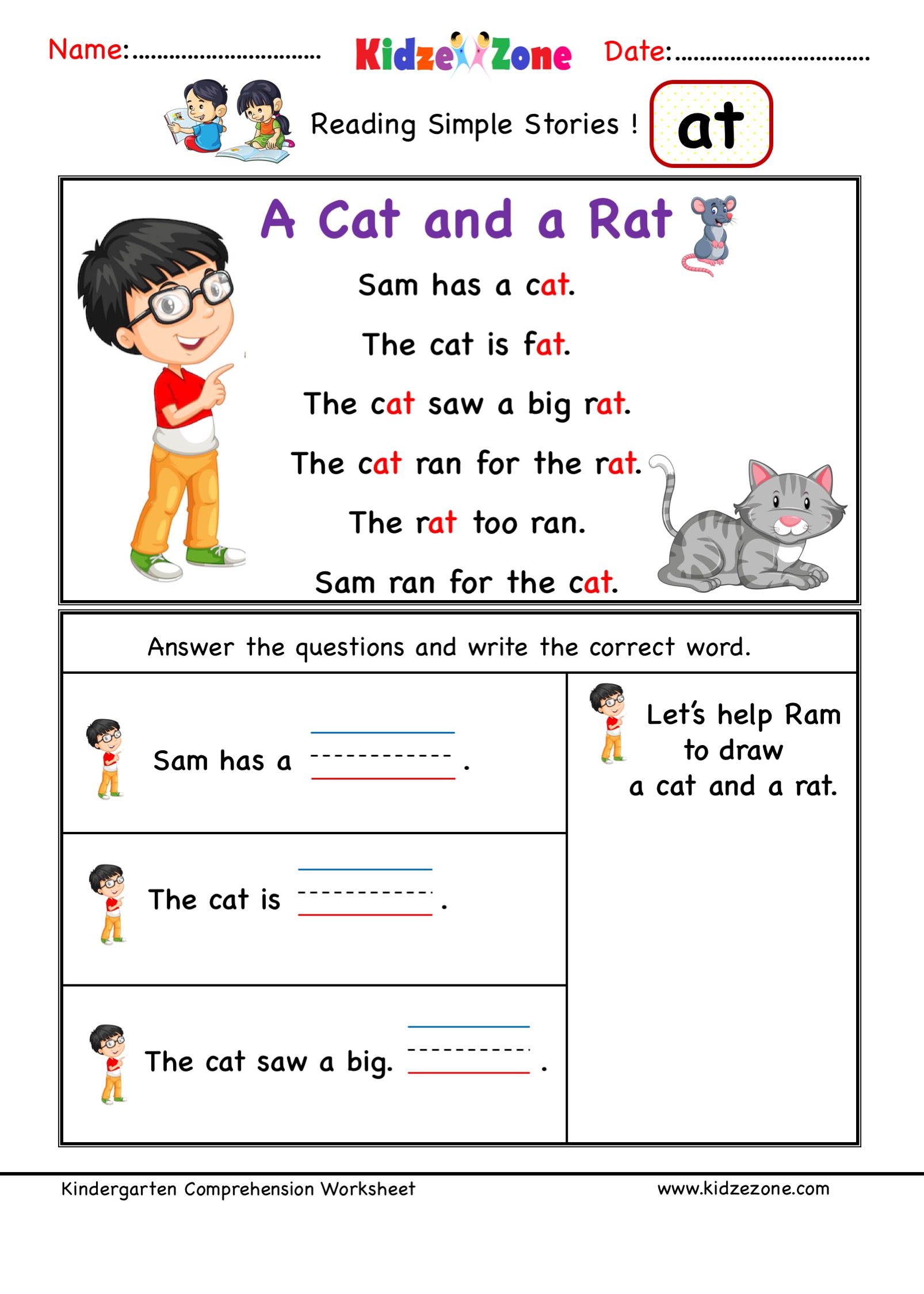 kindergarten-reading-story-worksheets-reading-short-story-kindergarten