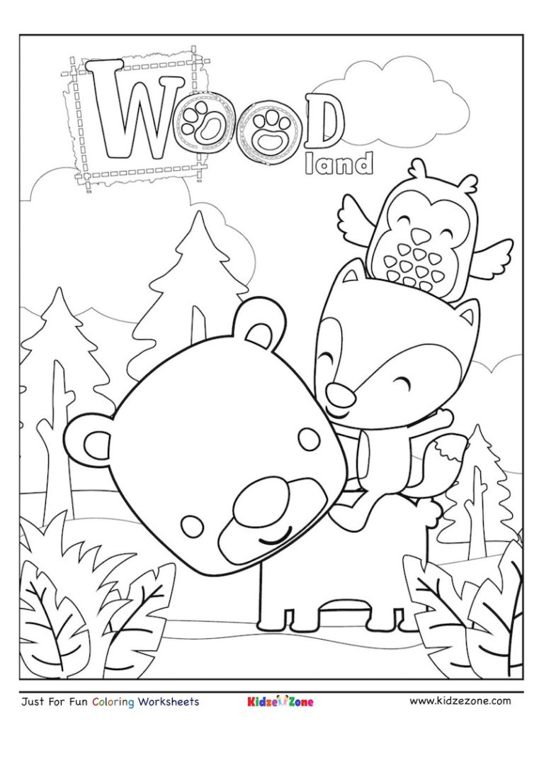 10 Unique Wood Animal Coloring Pages to Print for Creative Coloring Adventures