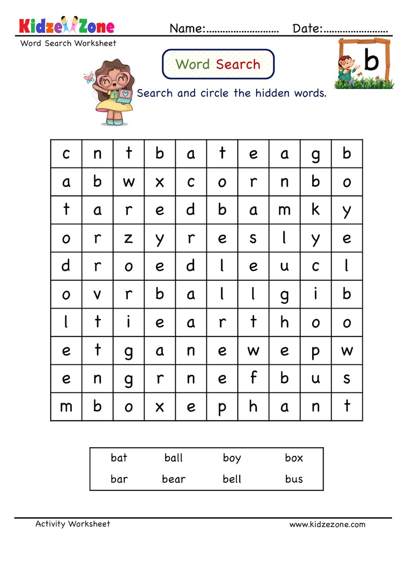 word-search-worksheet-letter-b-words-kidzezone