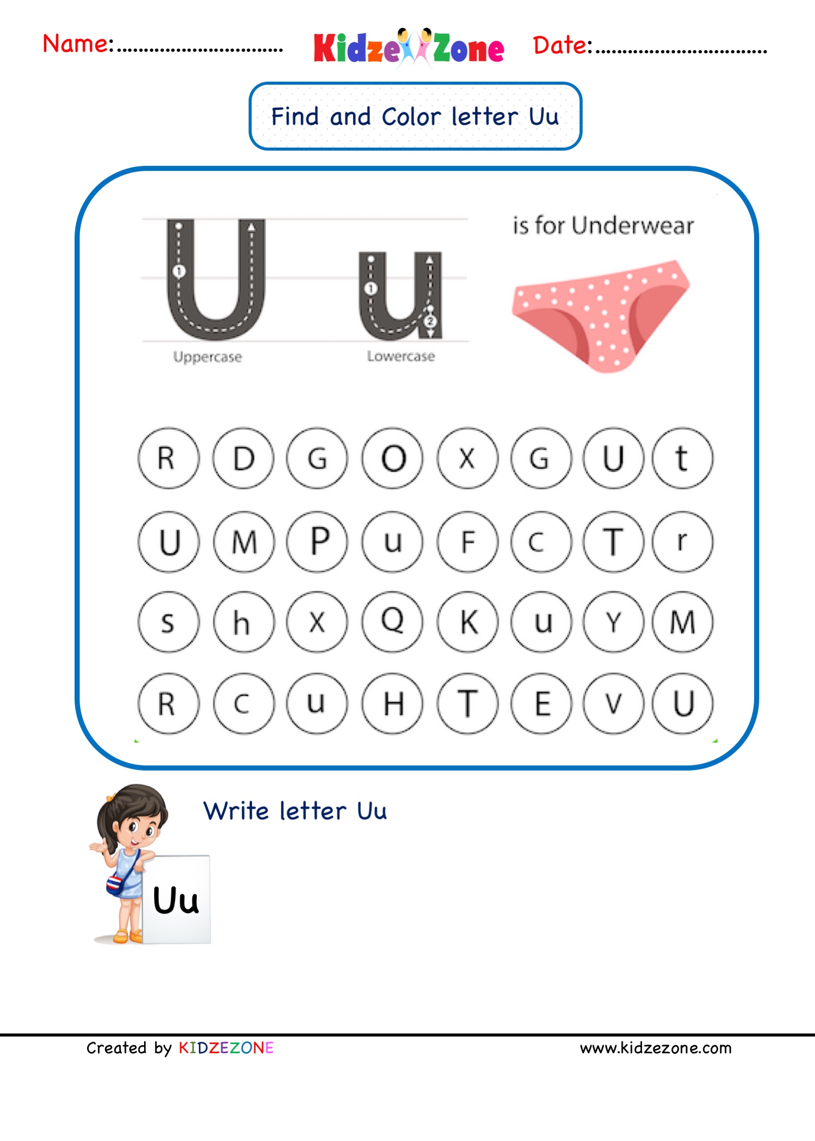 Free Letter U Tracing Worksheets Color The Pictures Which Start With Letter U Worksheet Free 