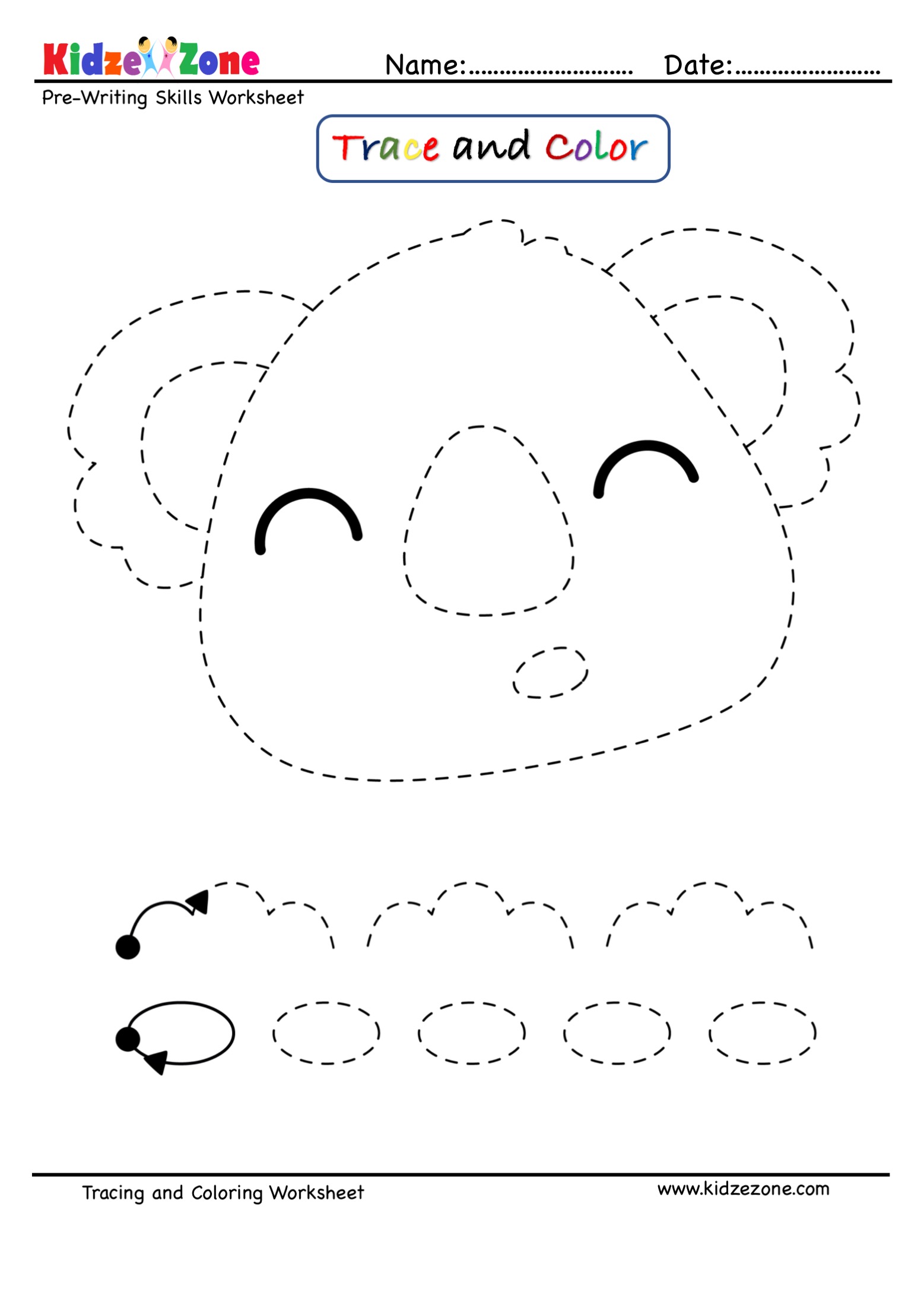 koala-cartoon-tracing-and-coloring-worksheet-kidzezone