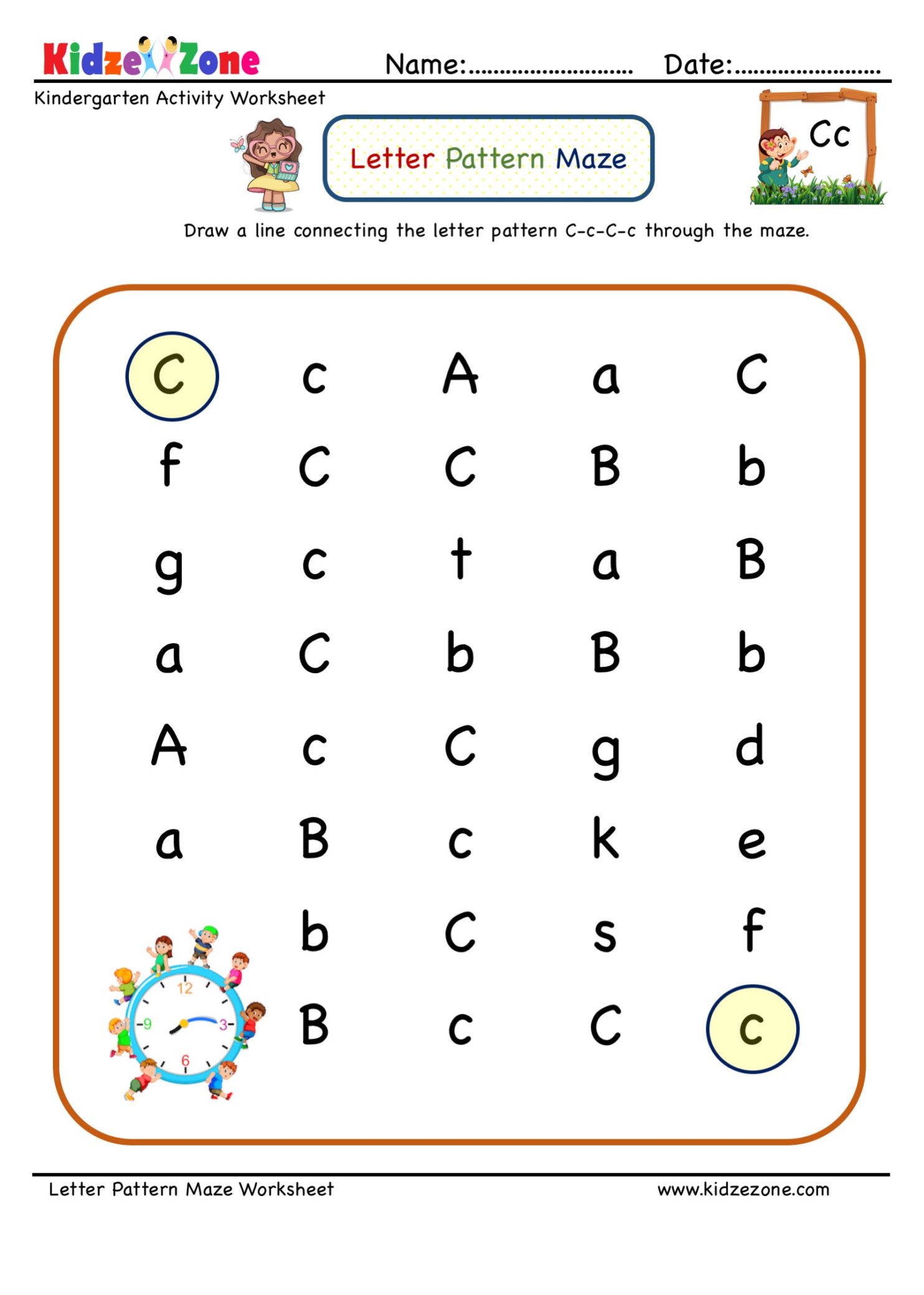 Tracing Letter C Pdf