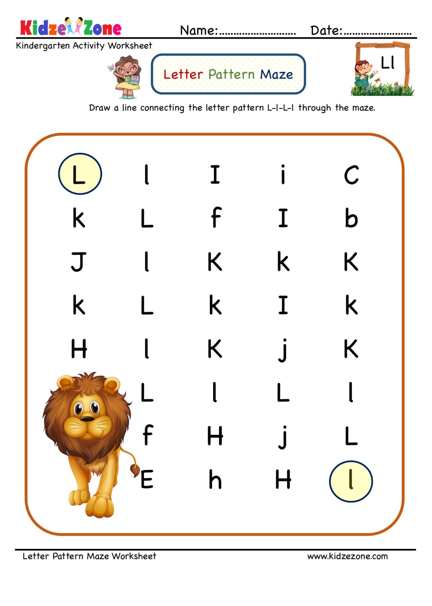 5 Best Images Of Printable Letter L Worksheets Printable Preschool 