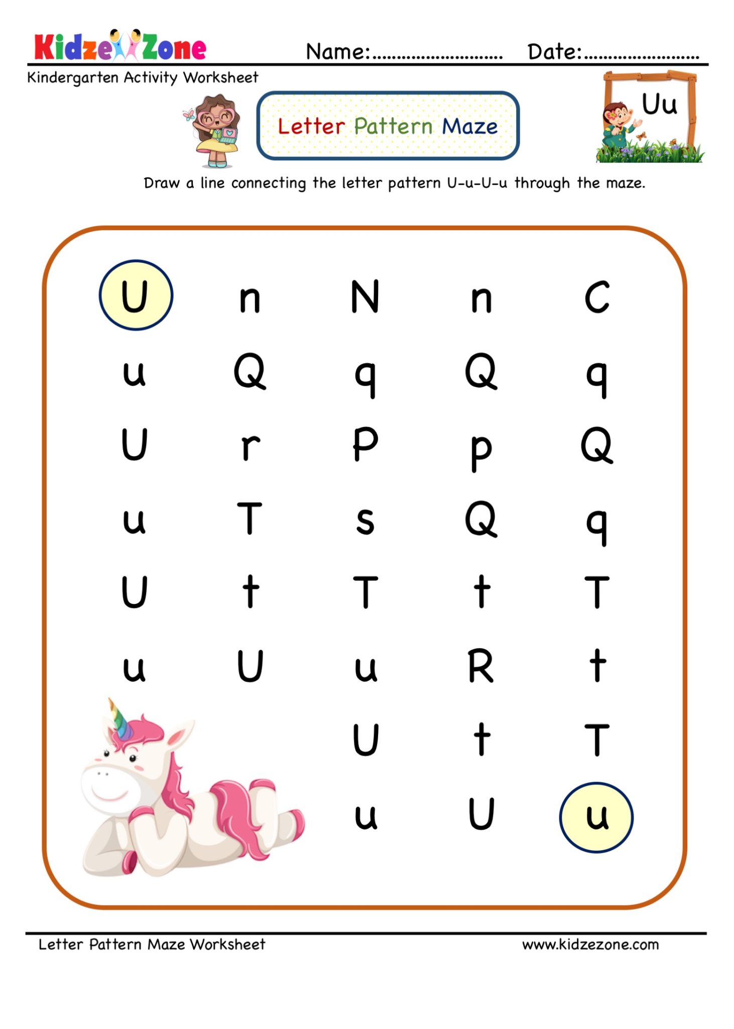 letter-u-maze-worksheet-kidzezone