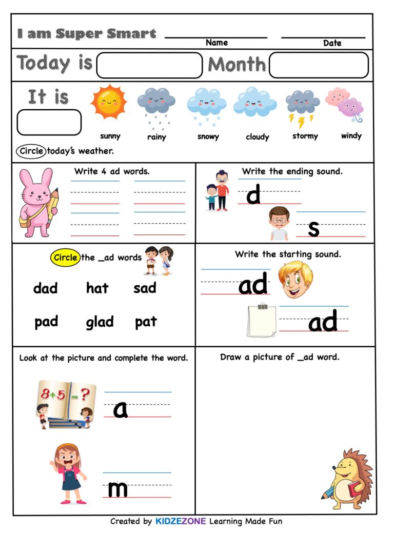 ad-word-family-super-sheet-kindergarten-worksheet
