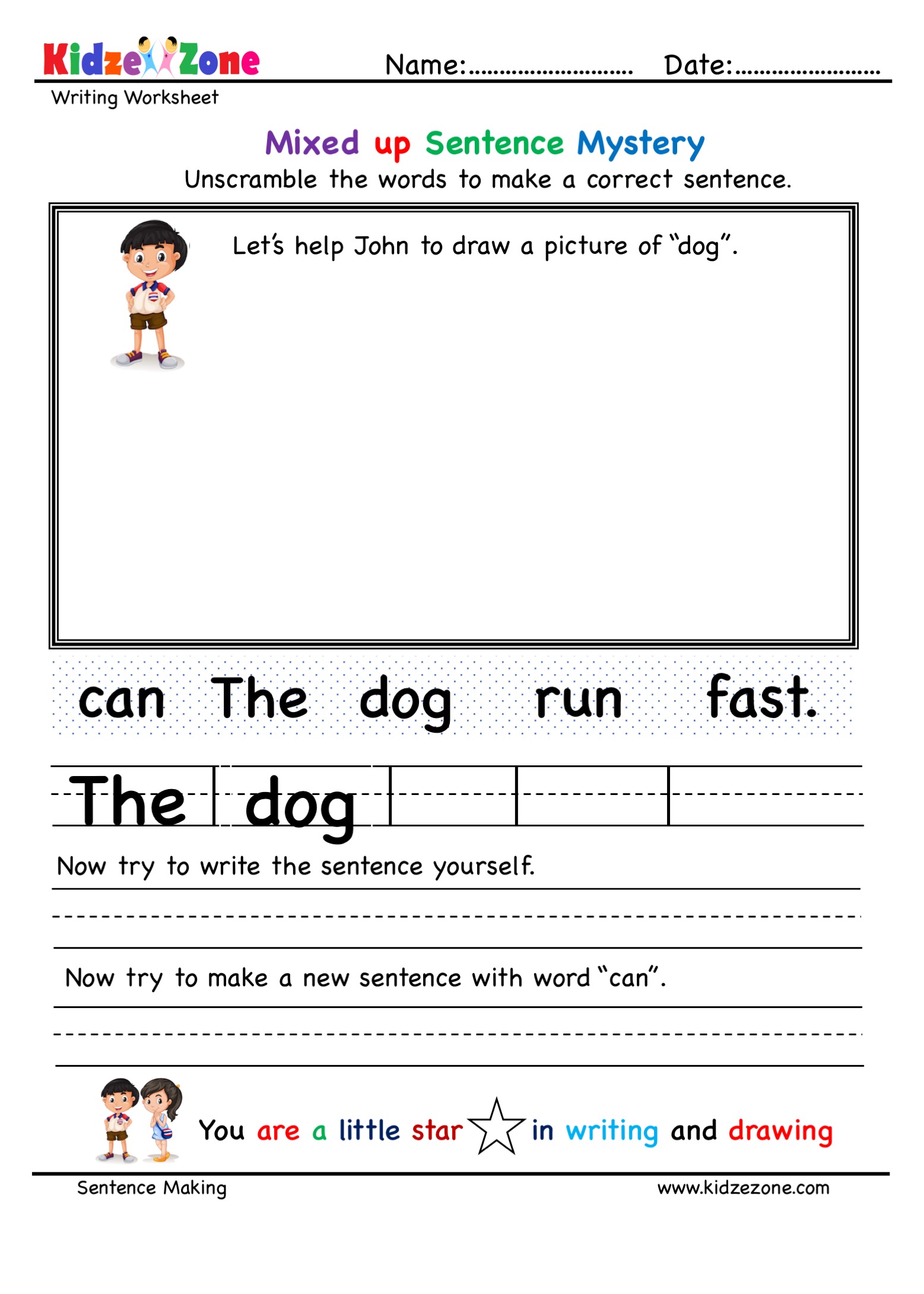 unscramble-words-and-build-a-sentence-worksheet-kidzezone