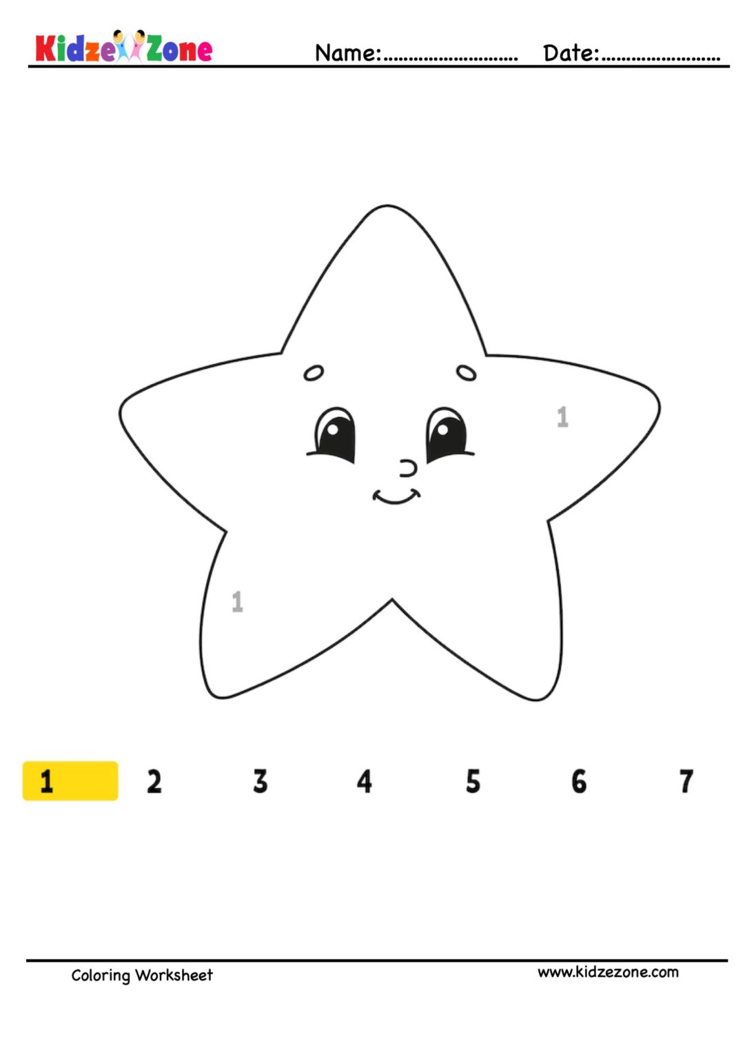 worksheet-star