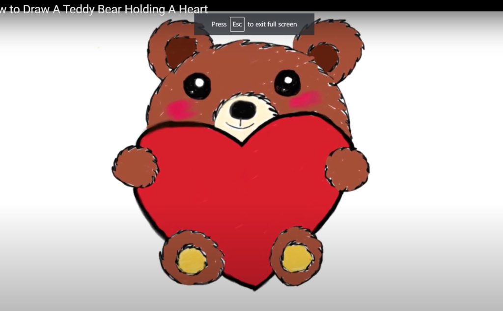 cute animated teddy bears with hearts