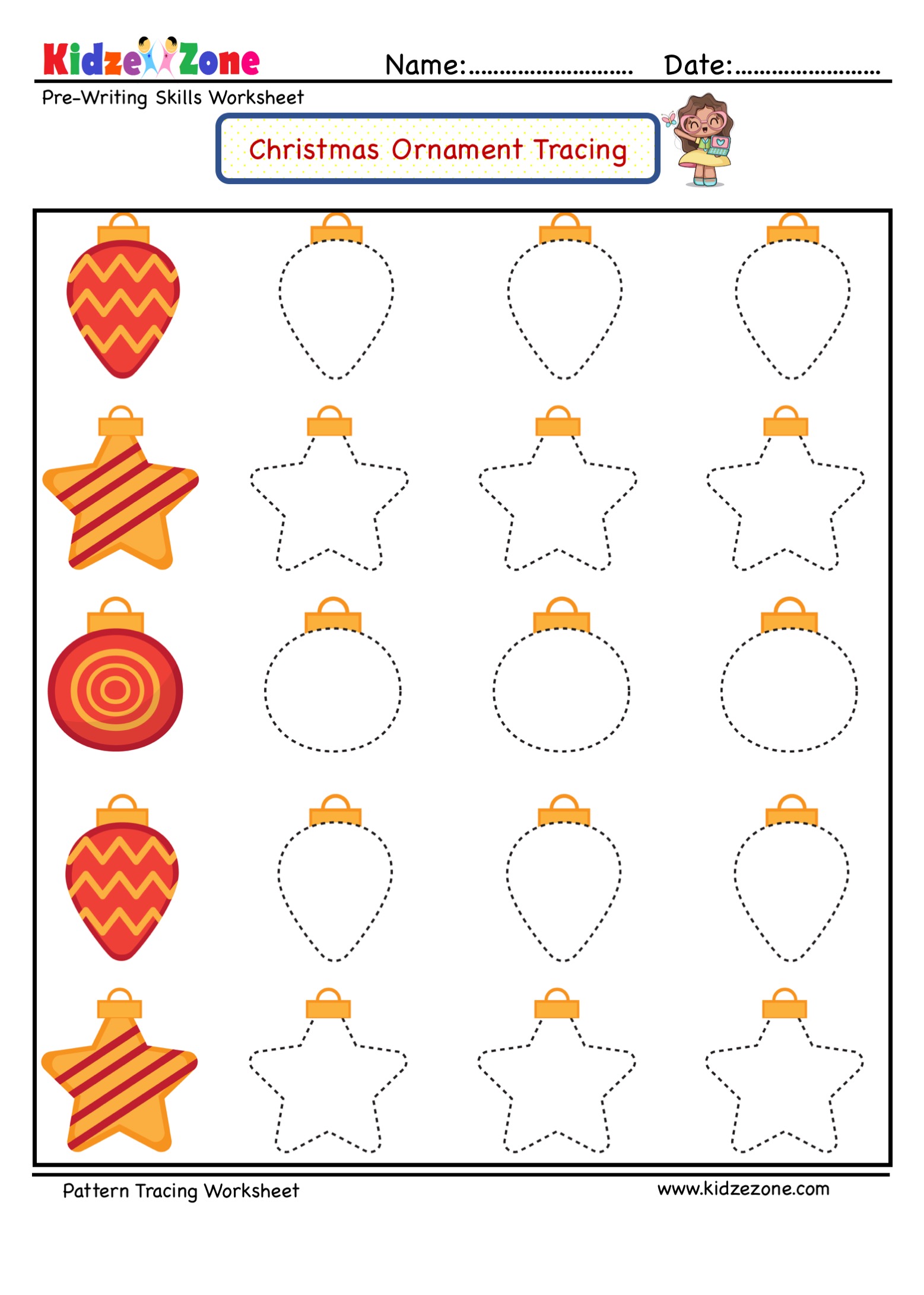 christmas ornament patterns to trace